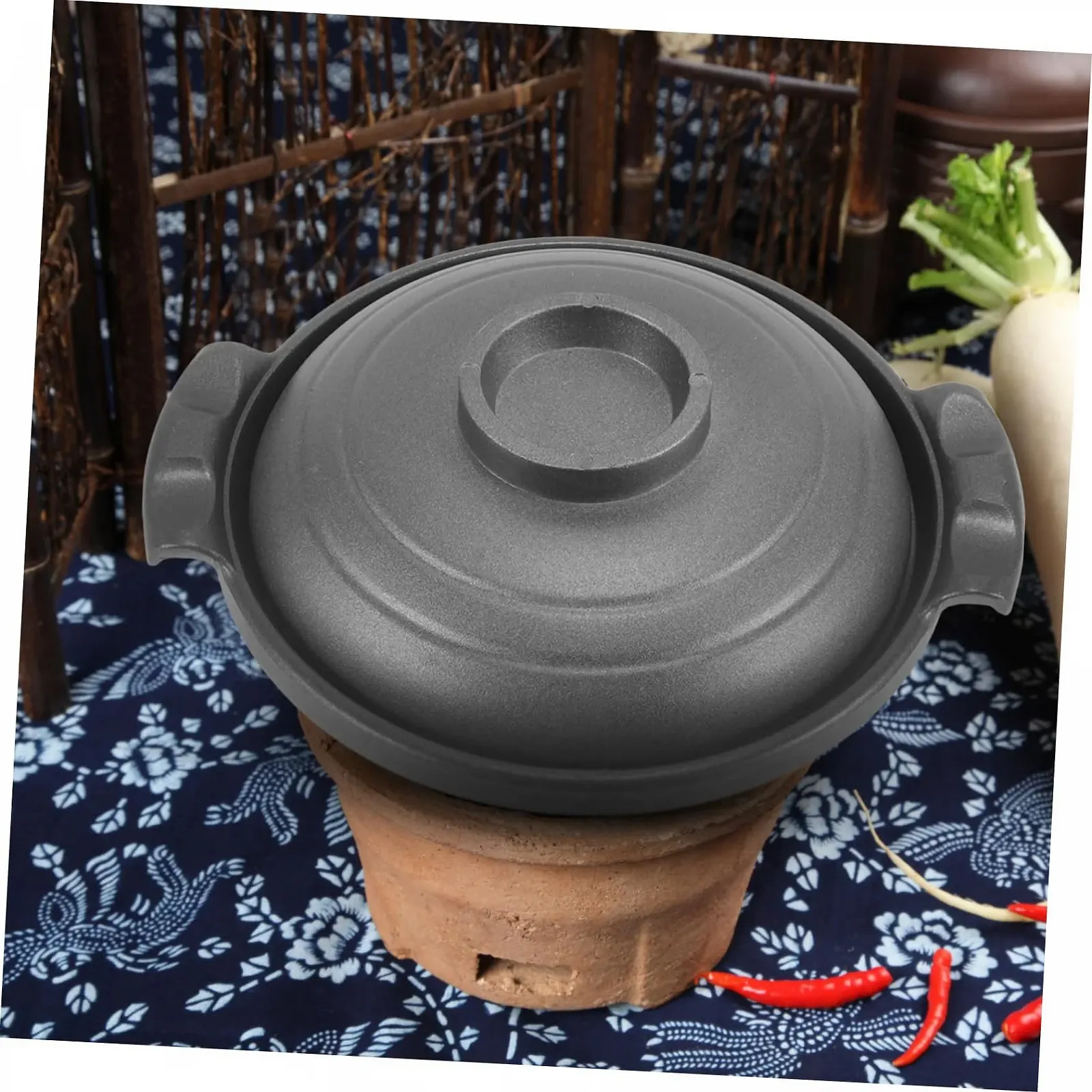 Кастрюля BESTYASH керамическая с крышкой для супов и рагу, фото №7