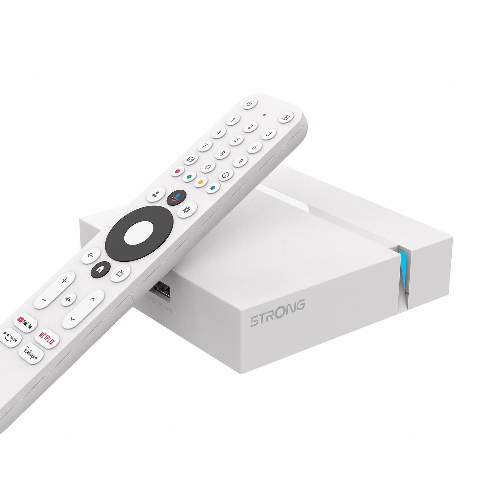Медіаплеєр STRONG Leap-S3+ V2 4K UHD Android TV з Chromecast, підтримкою Google Voice Assistant, Dolby Atmos & Dolby Vision, Google Play, Netflix, Prime Video, фото №1