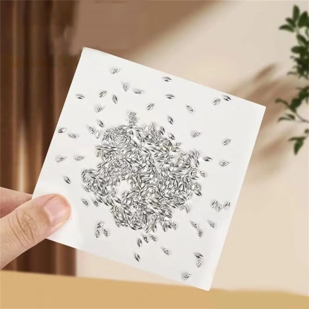 Стразы Нерегулярные Кристалл для дизайна ногтей, 50/500 шт, фото №5