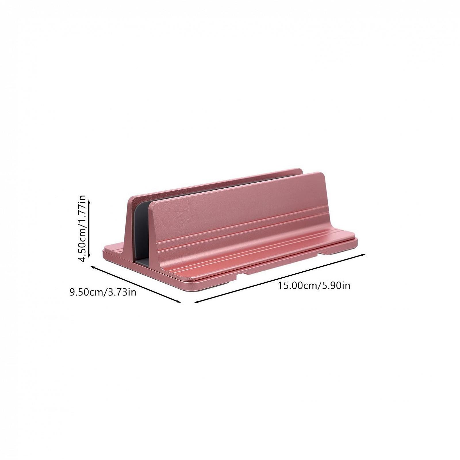 Подставка для ноутбука Алюминий Вертикальная. Держатель изготовлен из прочного алюминиевого сплава. Нескользящая и устойчивая к царапинам. Многофункциональная как держатель для книг. Стабильная вертикальная, фото №2