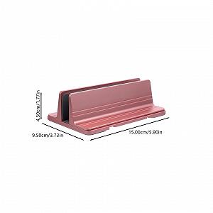 Подставка для ноутбука Алюминий Вертикальная. Держатель изготовлен из прочного алюминиевого сплава. Нескользящая и устойчивая к царапинам. Многофункциональная как держатель для книг. Стабильная вертикальная synthetic.ua - Фото 1