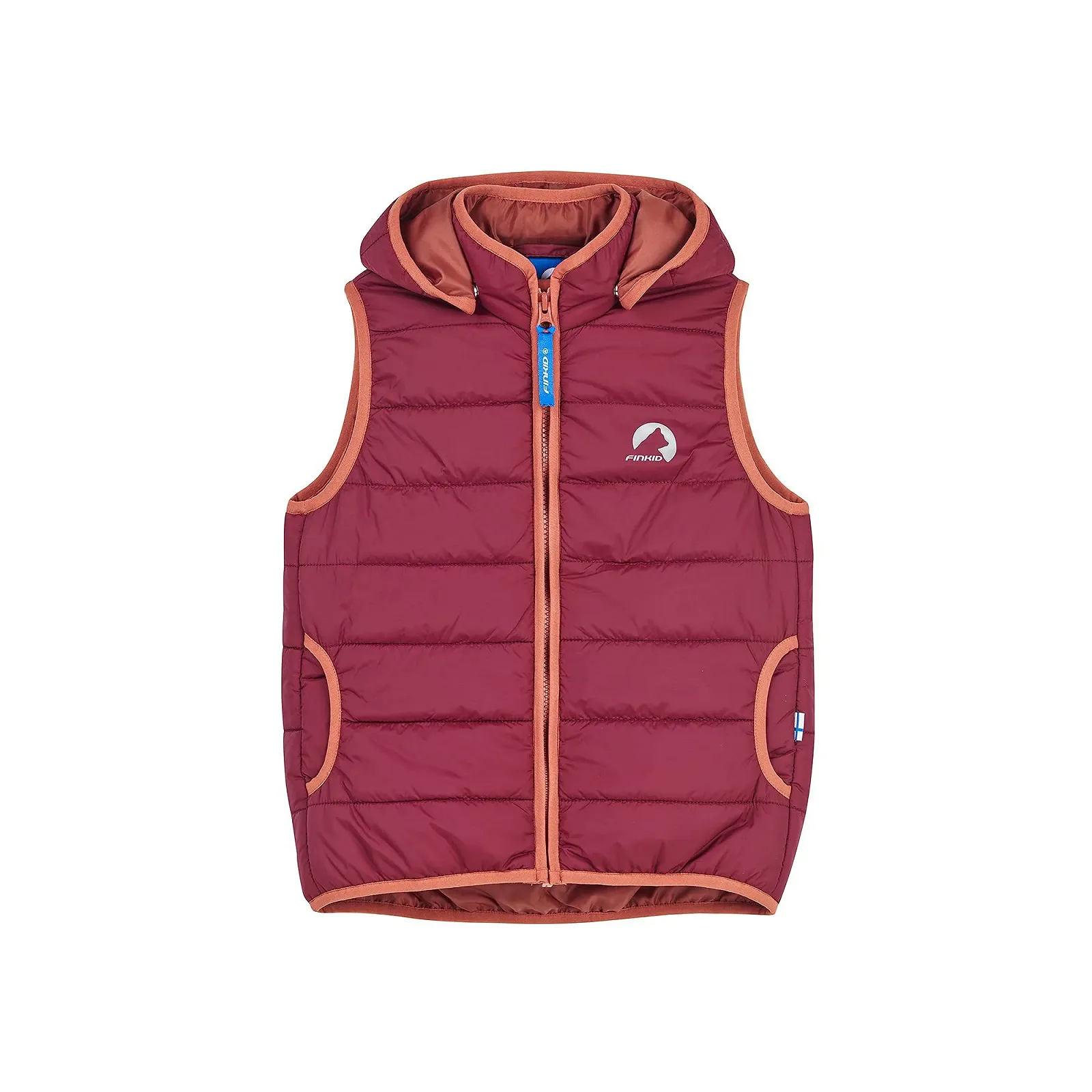 Легка дитяча стьобана жилетка Finkid Vanuli - внутрішня куртка на блискавці, фото №1