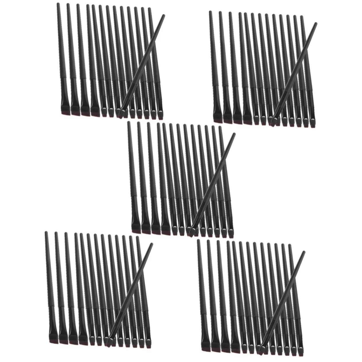 Кисти для подводки FRCOLOR 80 шт. Кисти для макияжа Кисти для косметики Кисти для красоты аксессуары для макияжа Кисти для точного нанесения на глаза набор для макияжа глаз большая Кисти для бровей Кисти со скошенной головкой, фото №1