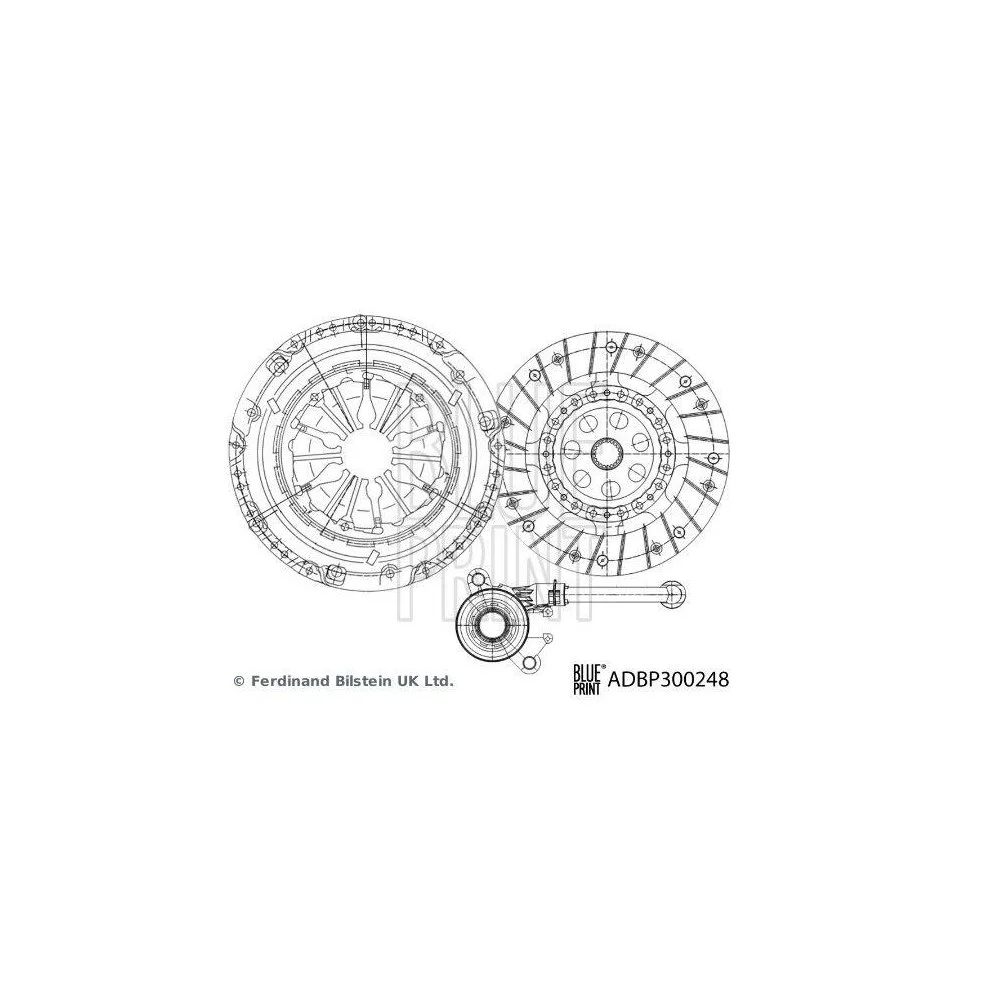 Комплект зчеплення BLUE PRINT ADBP300248 для RENAULT, фото №1