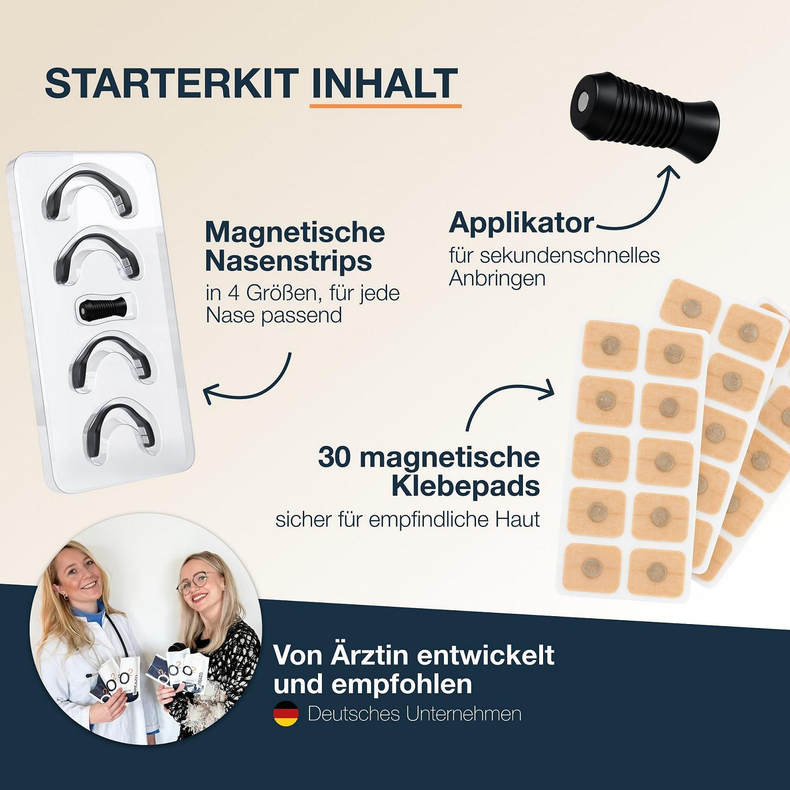 Смужки для носа Магнітні Breazo Стартовий набір на 15 днів Універсальний розмір, фото №3