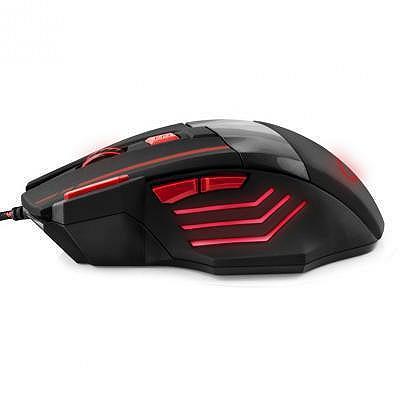 Компьютерная мышь Esperanza MX201 Wolf red EGM201R, фото №2