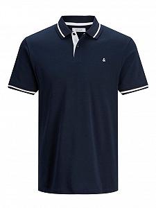 Поло JJEJERSEY POLO SS NOOS 12180891  Blazer Jack&Jones Темно-синій S - Фото 1