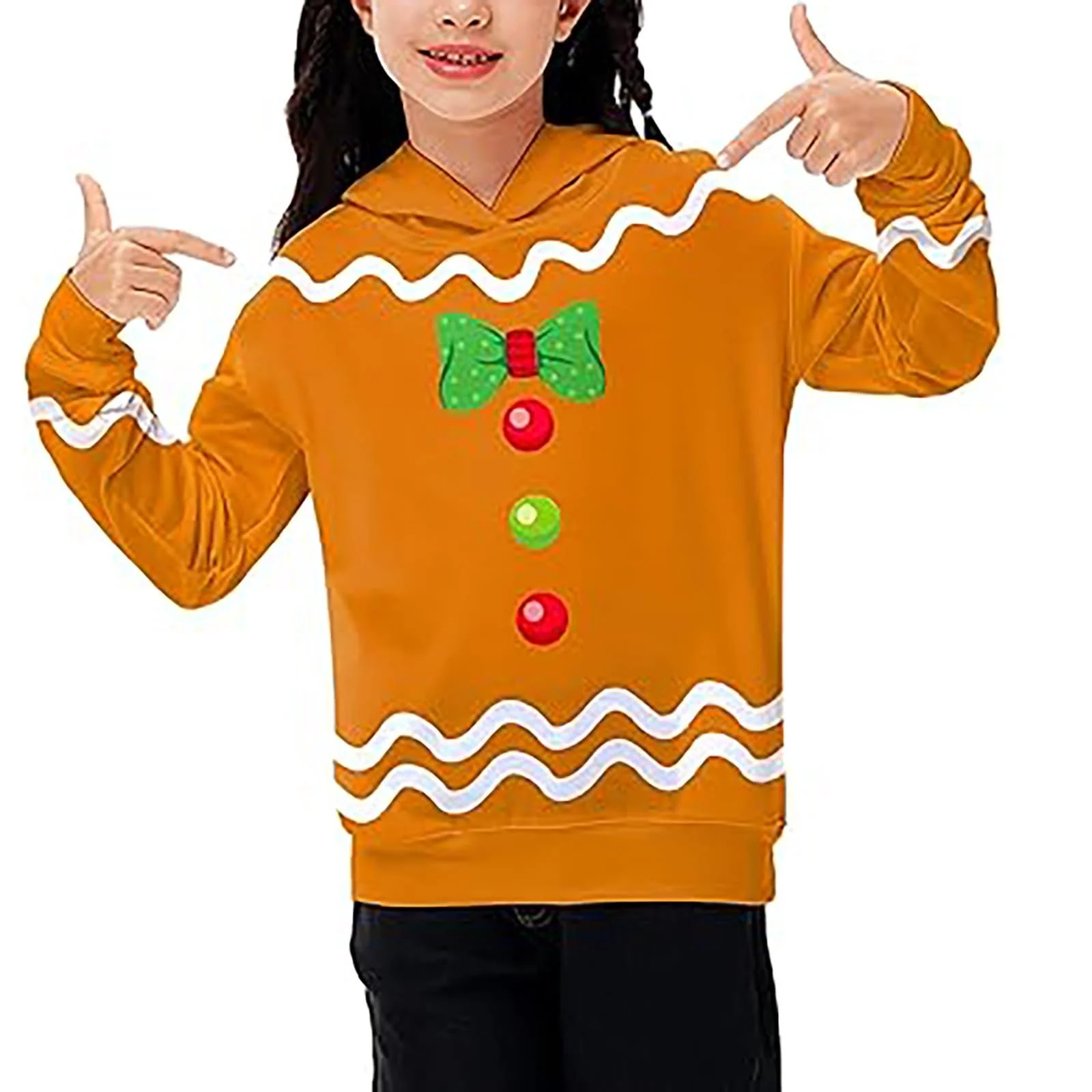 Худі для дівчинки з графічним принтом, фото №2