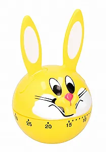 Таймер кухонный механический Rabbit 60 минут Yellow цена на synthetic.ua - Фото 1 Таймер кухонный механический Rabbit 60 минут Yellow synthetic.ua - Фото 1