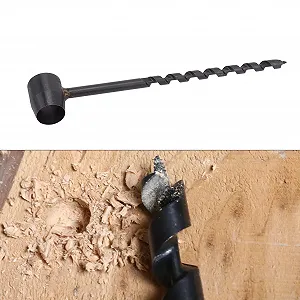 Інструмент для виживання Bushcraft, вуглецева сталь, висока твердість, ручний бур Bushcraft, ручний дриль для Bushcraft та кемпінгу, 10-230 мм synthetic.ua - Фото 1