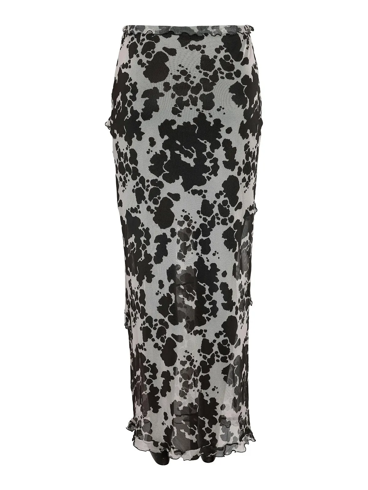 Юбка макси Noisy may Женская с принтом с разрезом, фото №7