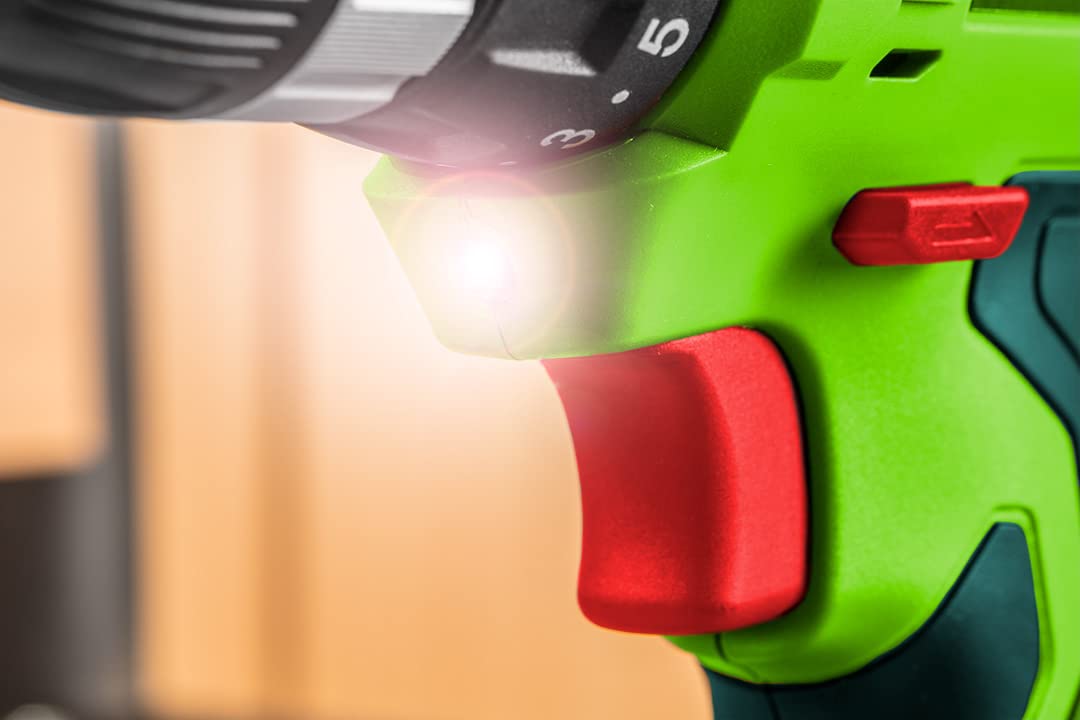 Акумуляторна дриль Шурупокрут VERTO 2 x 20 В Li-Ion/1.5 Ah, фото №5