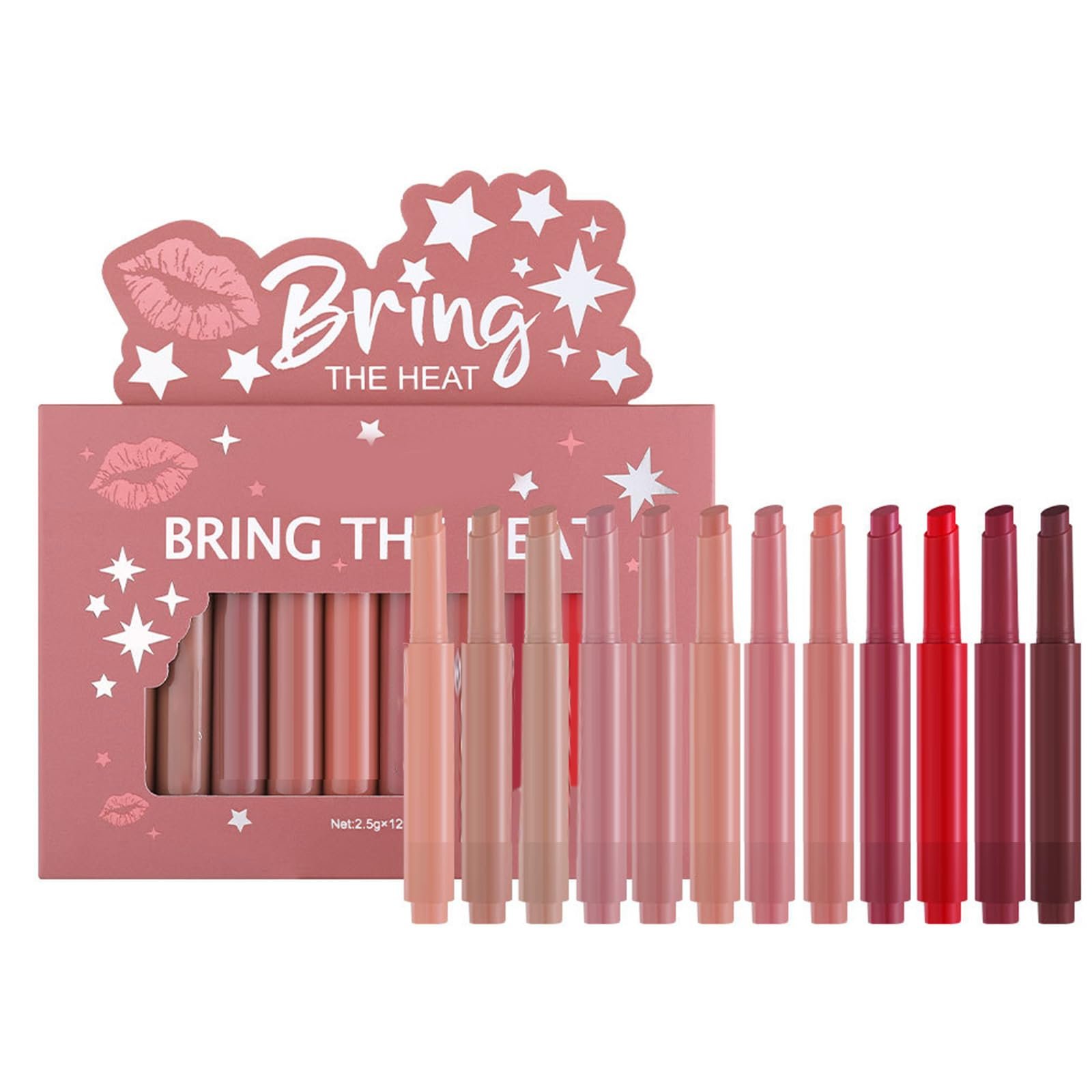 Карандаш для губ 12x Press Lipstick Pen, увлажняющий блеск, гладкие оттенки, фото №4