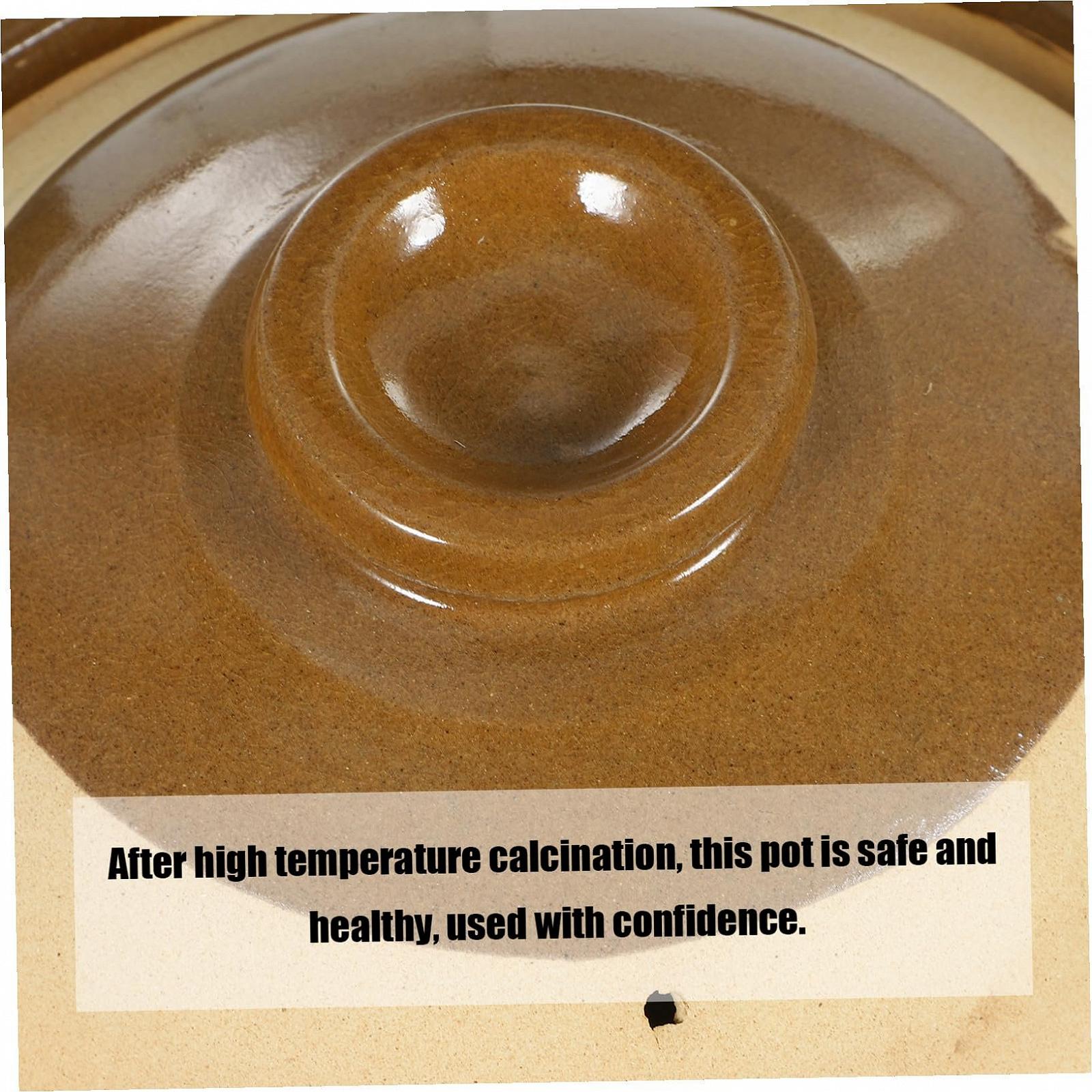 Горшок керамический термостойкий для приготовления лекарств с крышкой 2 литра, фото №8