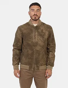 Чоловіча куртка-бомбер Guess Коричневий - L - Фото 1