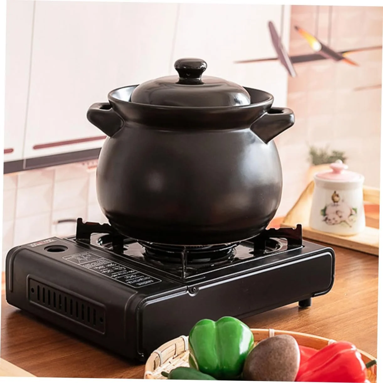 Каструля керамічна Sosoport Mini Чорна, фото №8