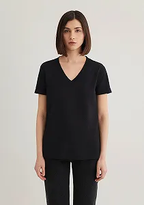 Женская футболка MAVI SHORTSLEEVE BASIC TOP Black - S synthetic.ua - Фото 1