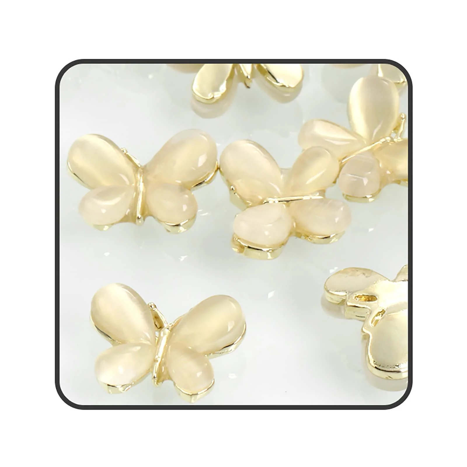 Стрази Метелики Opal-Legierung 3D-блискучі золоті,, фото №1