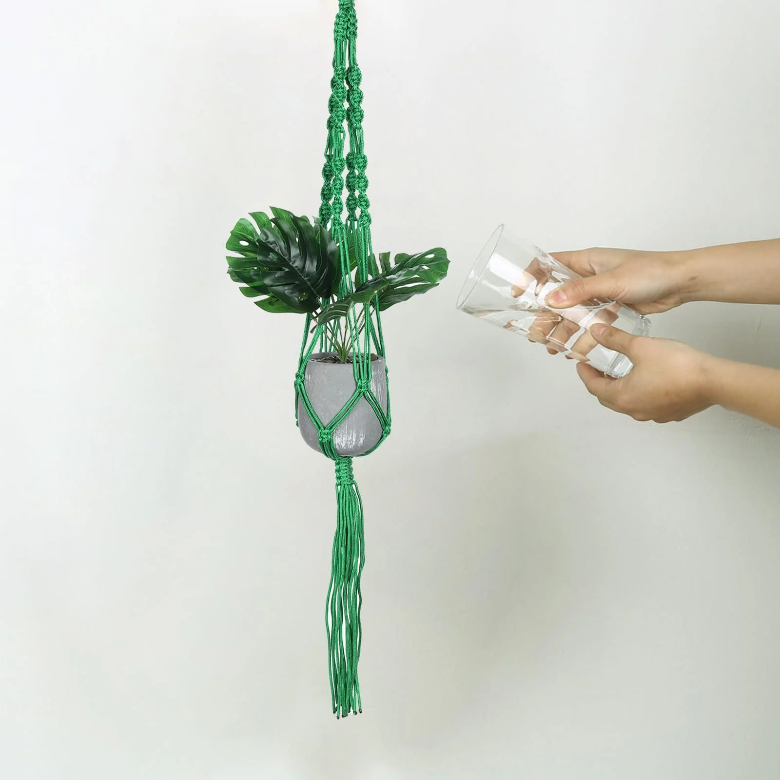 Підвісні полиці для рослин PATIKIL Набір з 2 шт. Макраме з дерев'яною основою Чорні, фото №7 Підвісні полиці для рослин PATIKIL Набір з 2 шт. Макраме з дерев'яною основою Чорні, фото №7