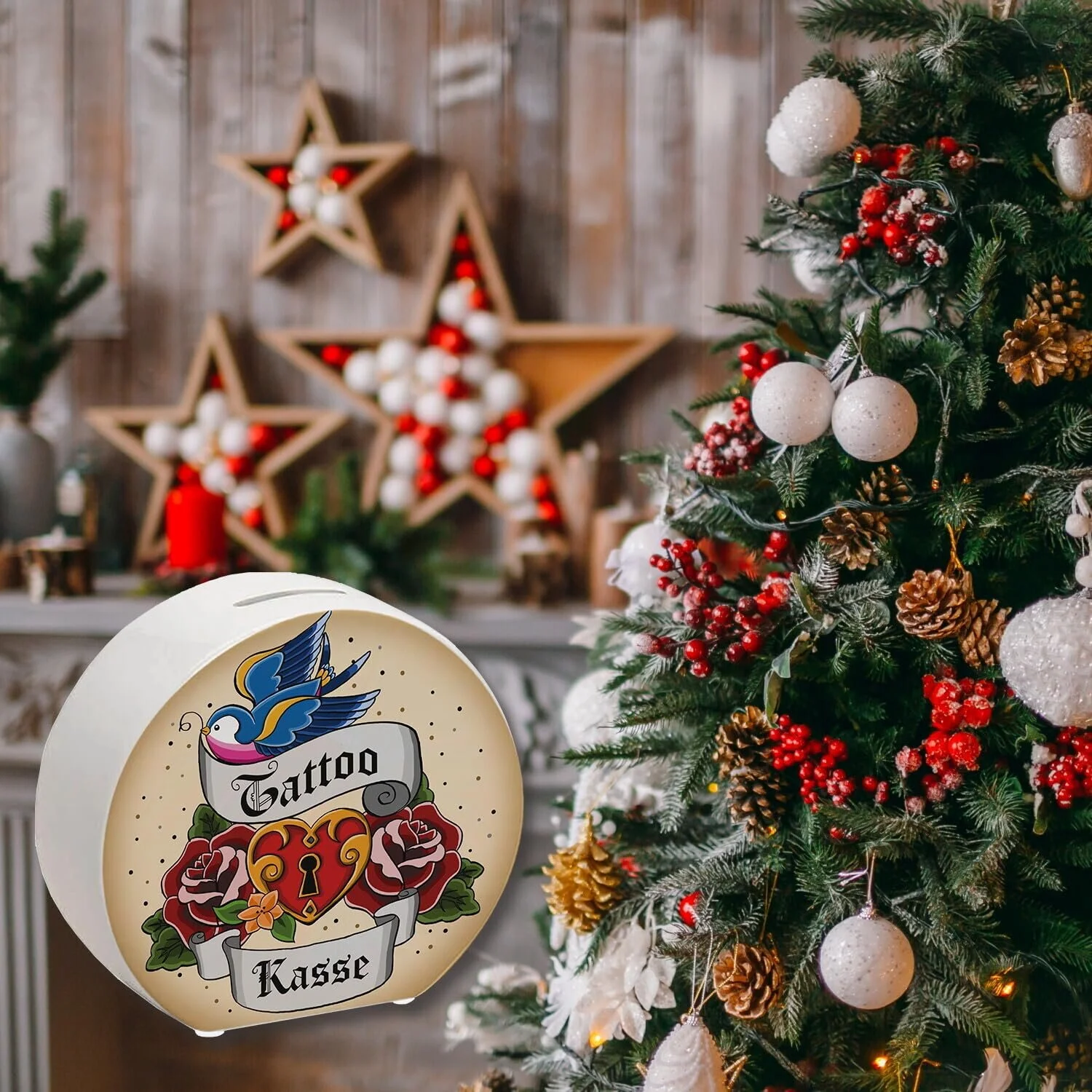 Скарбничка Керамічна Tattoo Каса Декоративна, фото №6