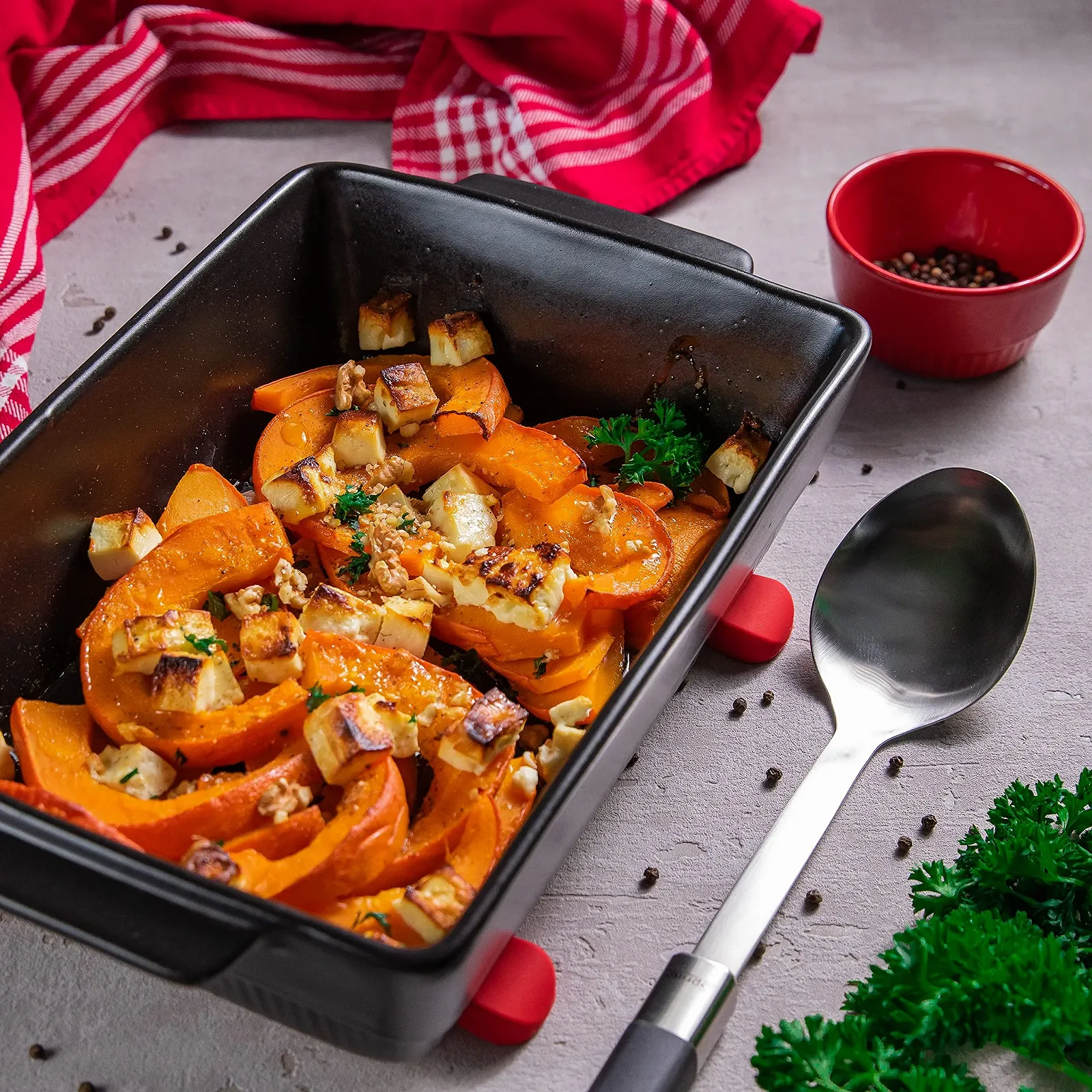 Форма для запекания Spring Chalet прямоугольная 40 x 24 см керамическая черная, фото №3