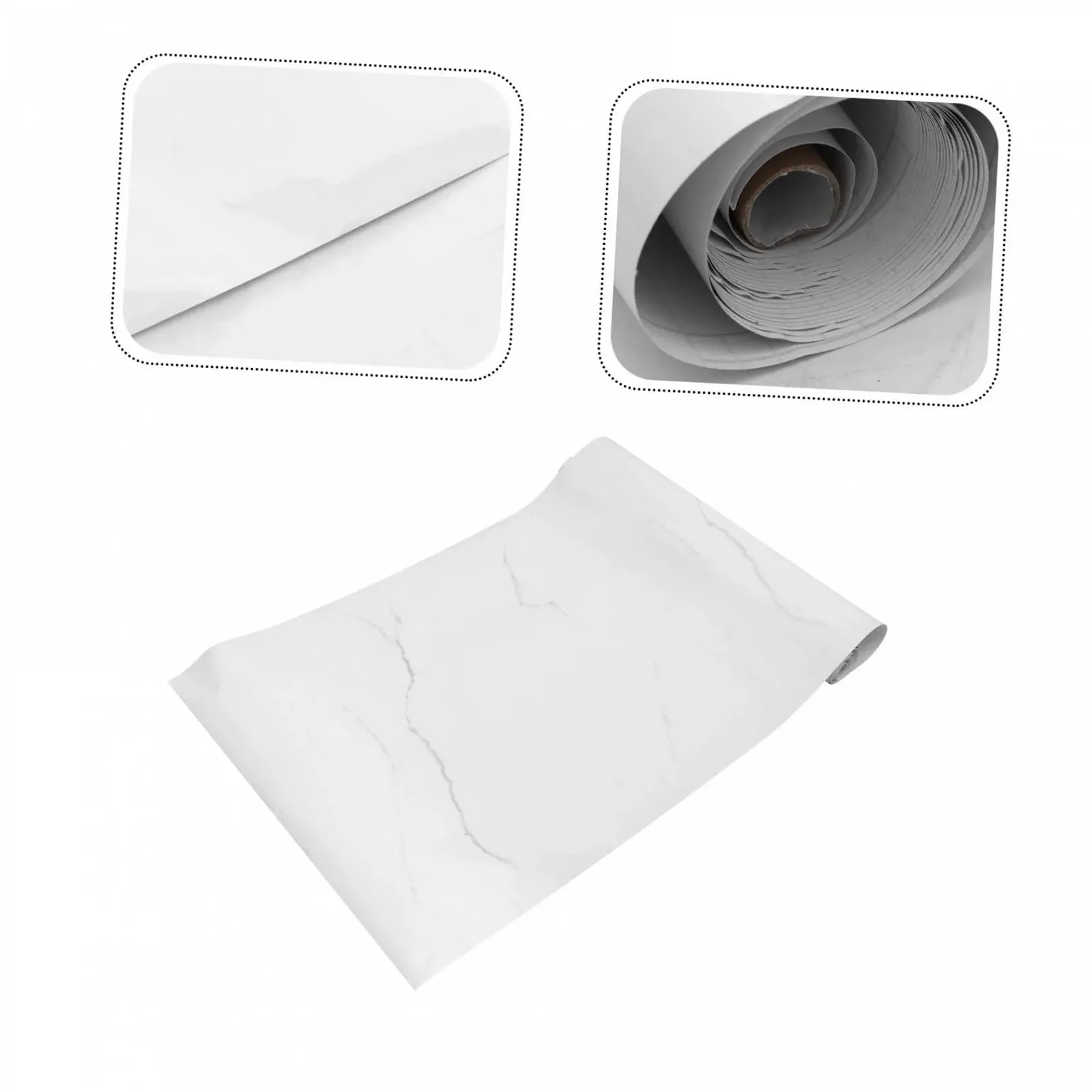 Наклейка-плівка на стіну Мармурова водостійка Біла з візерунком тріщин, фото №6 Наклейка-плівка на стіну Мармурова водостійка Біла з візерунком тріщин, фото №6