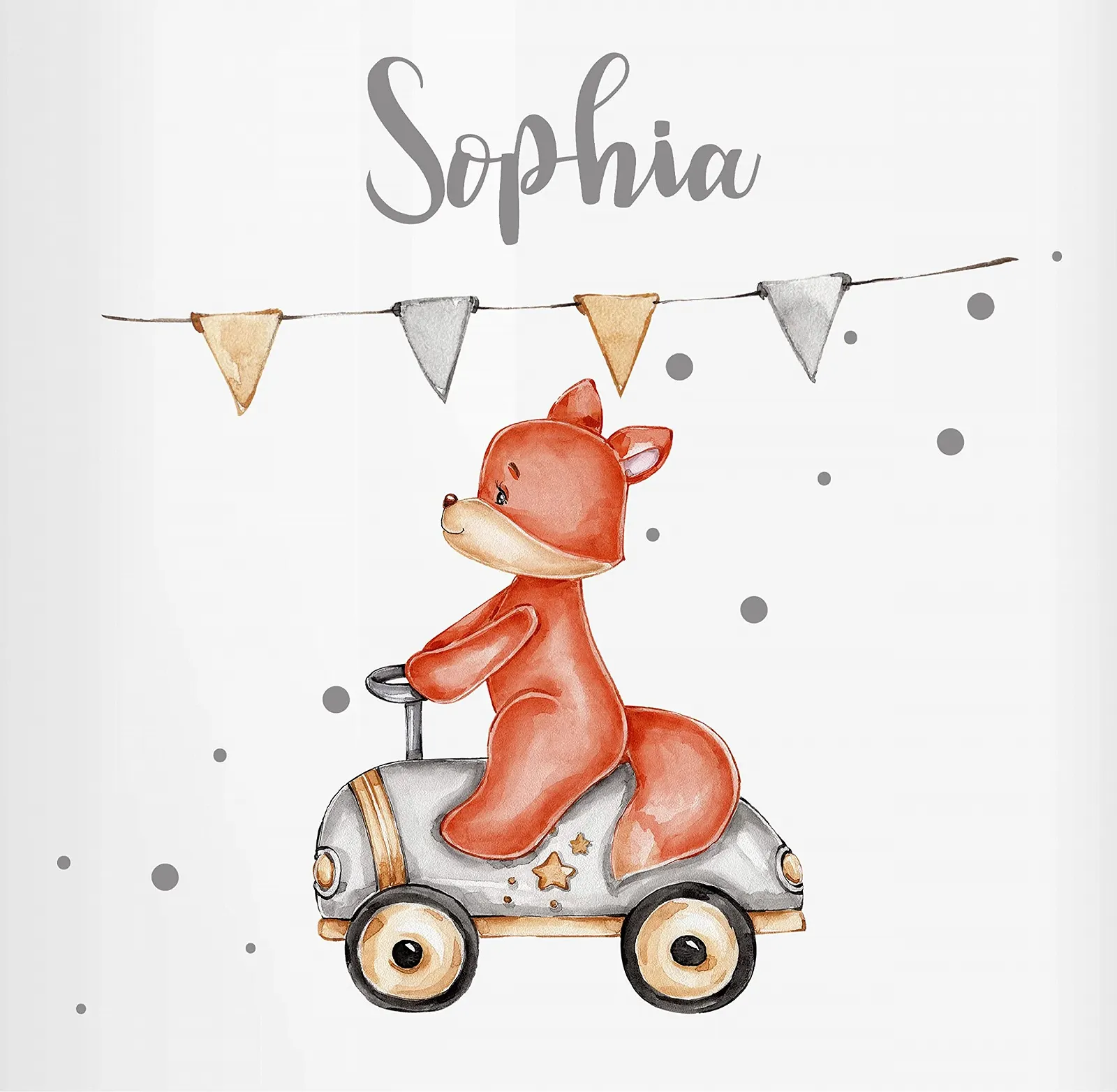 Скарбничка Sophie Ceramic Animals Baby Fox Racer Керамічна, фото №2