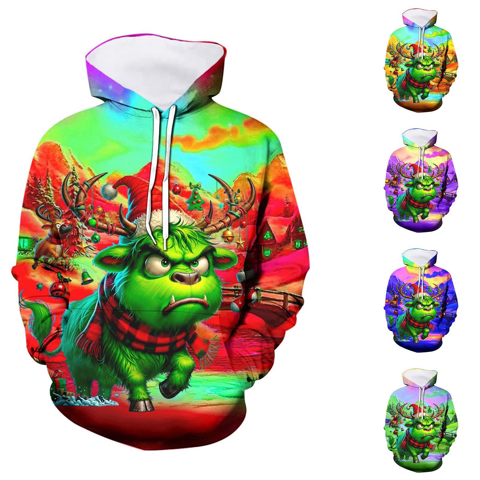 Джемпер Generisch Рождественский джемпер для детей Повседневный Свободный Удобный Рождественский модный худи для мальчиков и девочек Толстовка, фото №3