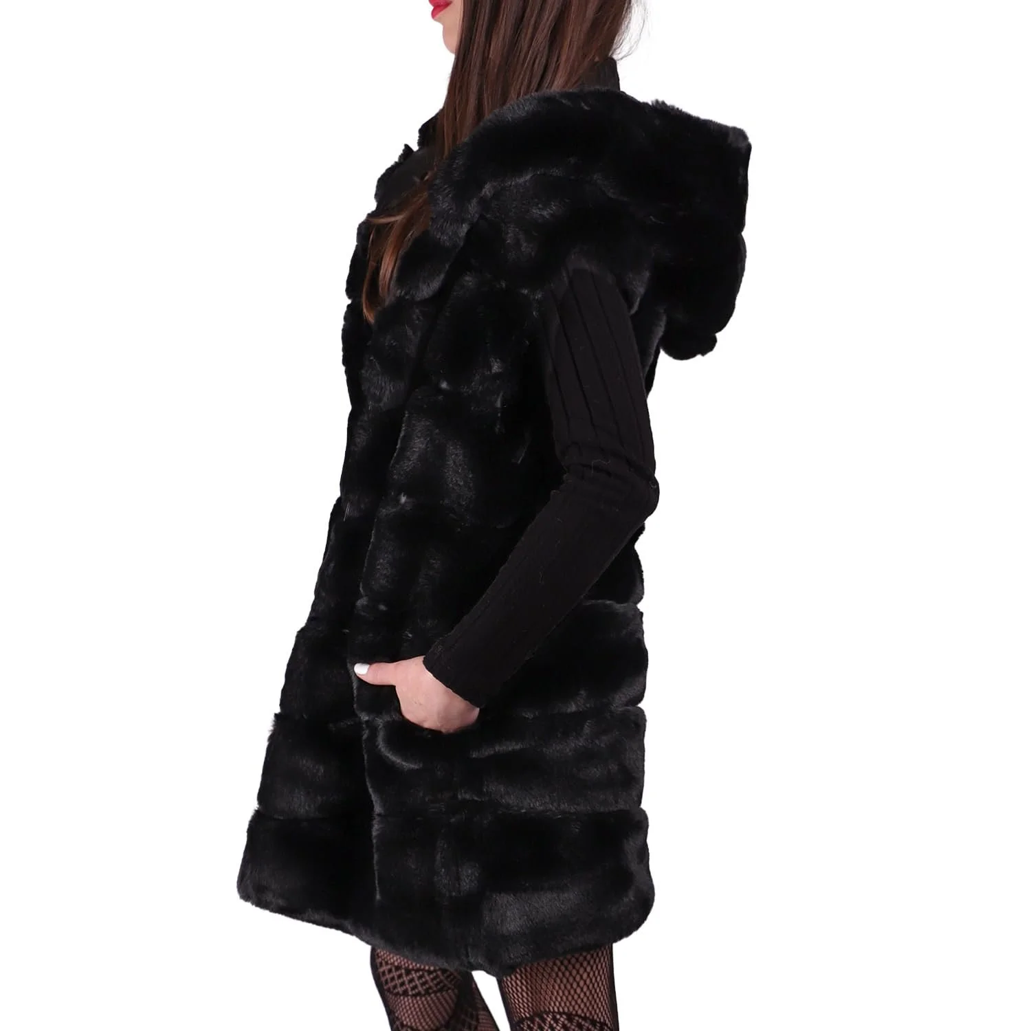 Зимнее пальто QUEEN HELENA PLC-02 с мягким мехом, фото №2