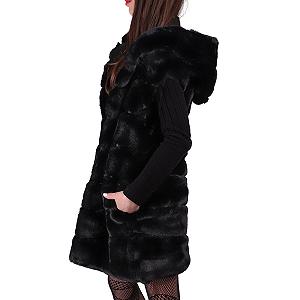 Зимнее пальто QUEEN HELENA PLC-02 с мягким мехом synthetic.ua - Фото 1