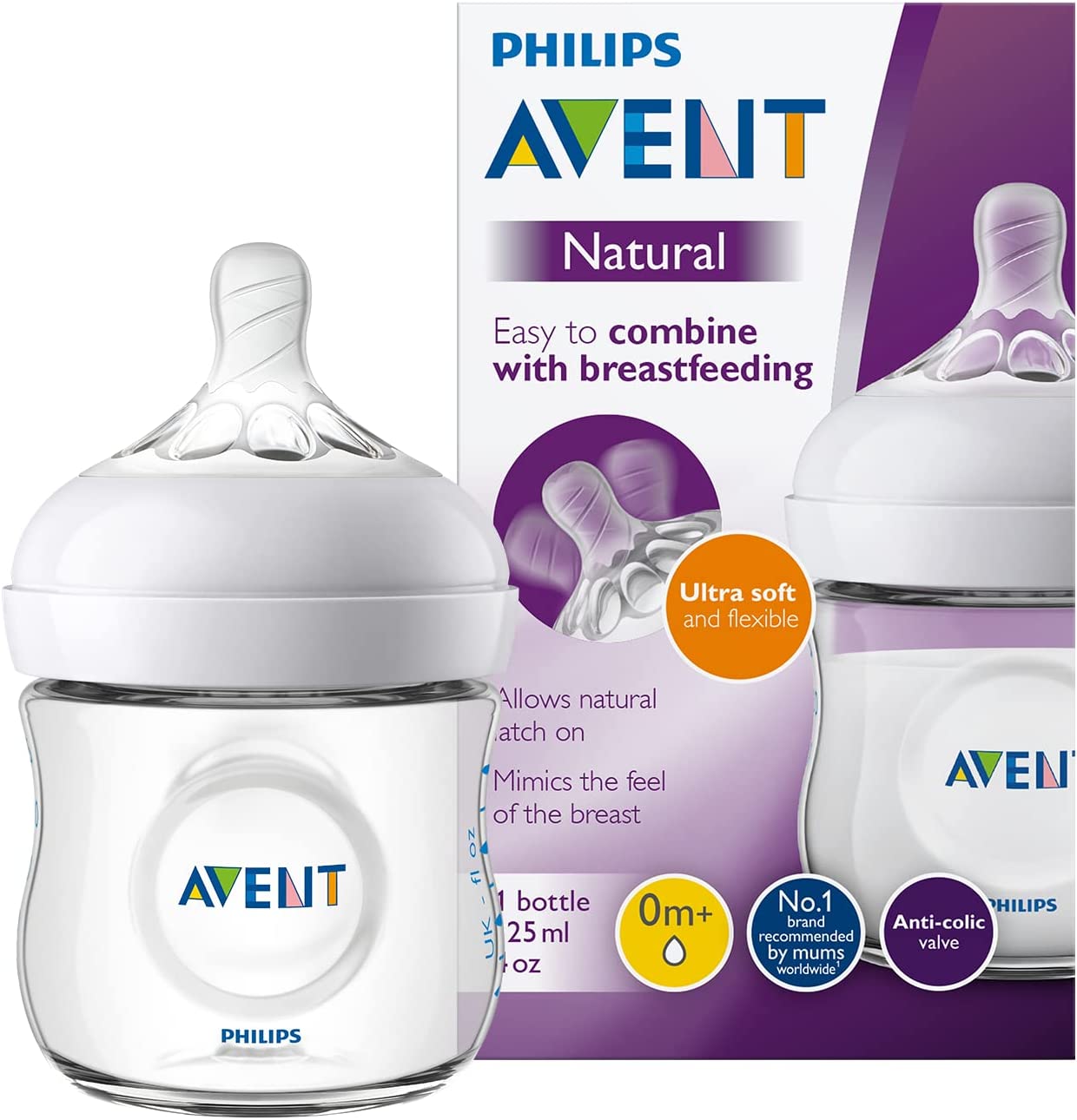 Детская бутылочка Philips Avent Natural SCF030/17, фото №1