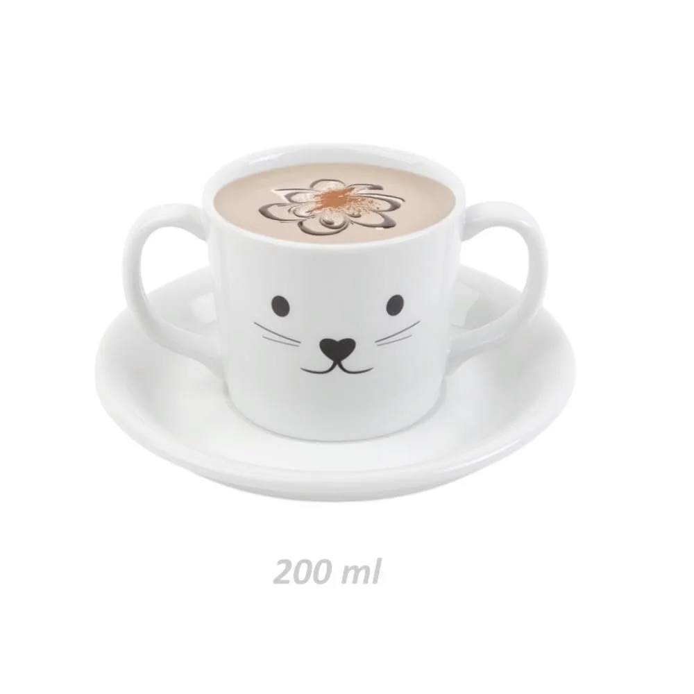 Детский набор для какао Holst Porzellan KID 004 UTA Mausi Bear, 2 предмета, фарфор, белый, фото №3 Детский набор для какао Holst Porzellan KID 004 UTA Mausi Bear, 2 предмета, фарфор, белый, фото №3