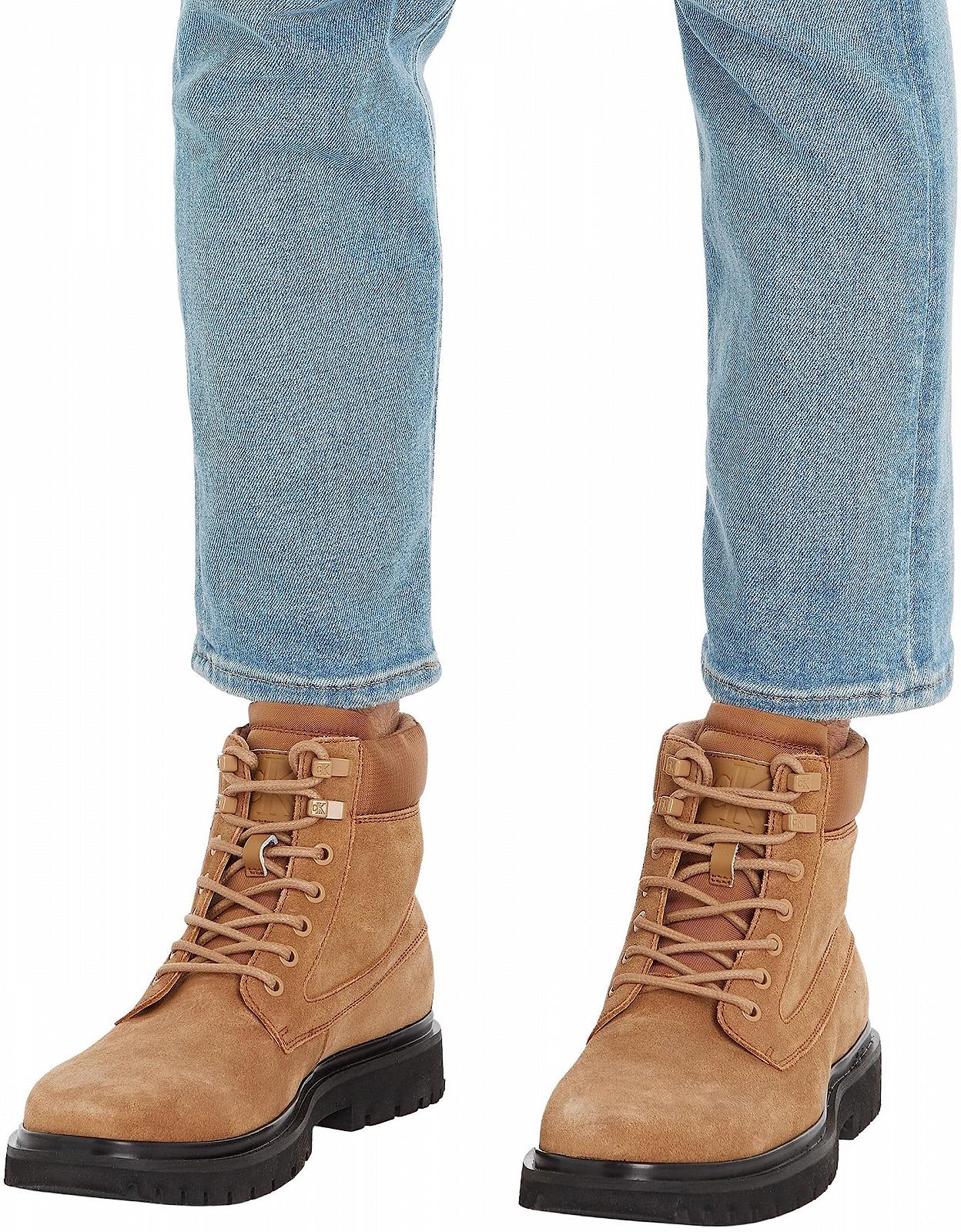 Ботинки Calvin Klein Eva Mid Laceup Кожаные Полусапоги, фото №2
