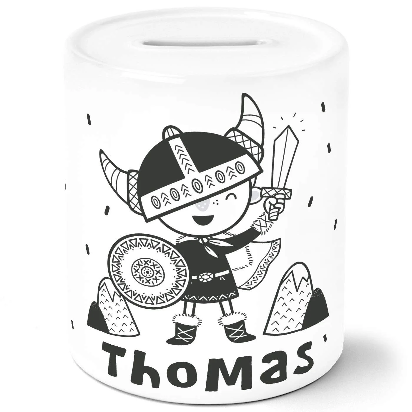 Скарбничка дитяча Small Viking Skandi Style керамічна, фото №1