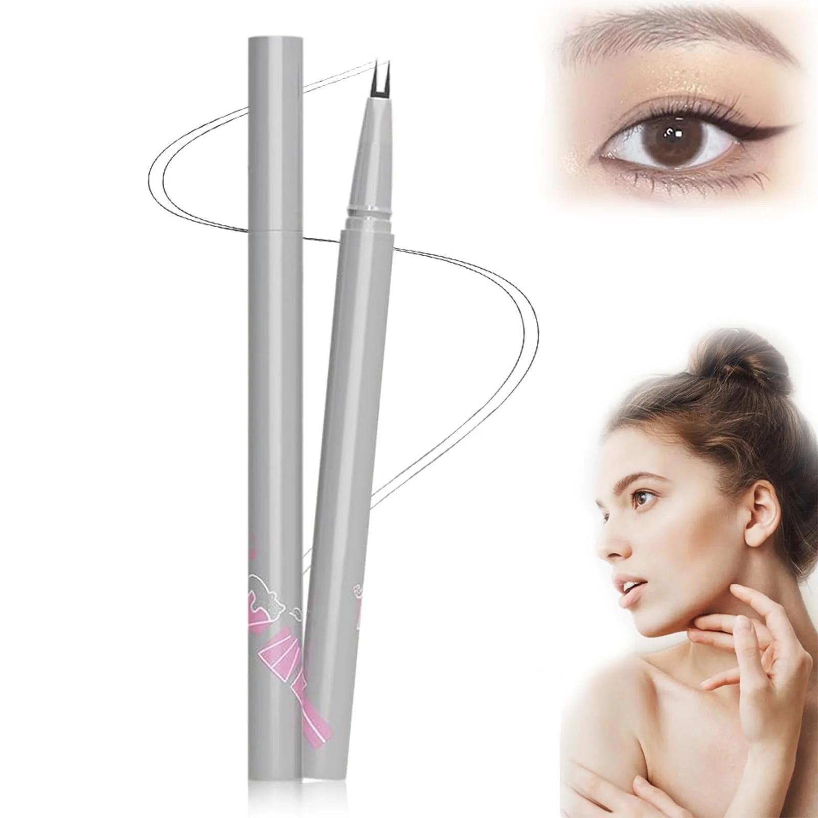 Підводка для вій XIBHDN Подвійний кінчик для нижніх вій, 3D водостійка рідка, фото №1 Підводка для вій XIBHDN Подвійний кінчик для нижніх вій, 3D водостійка рідка, фото №1