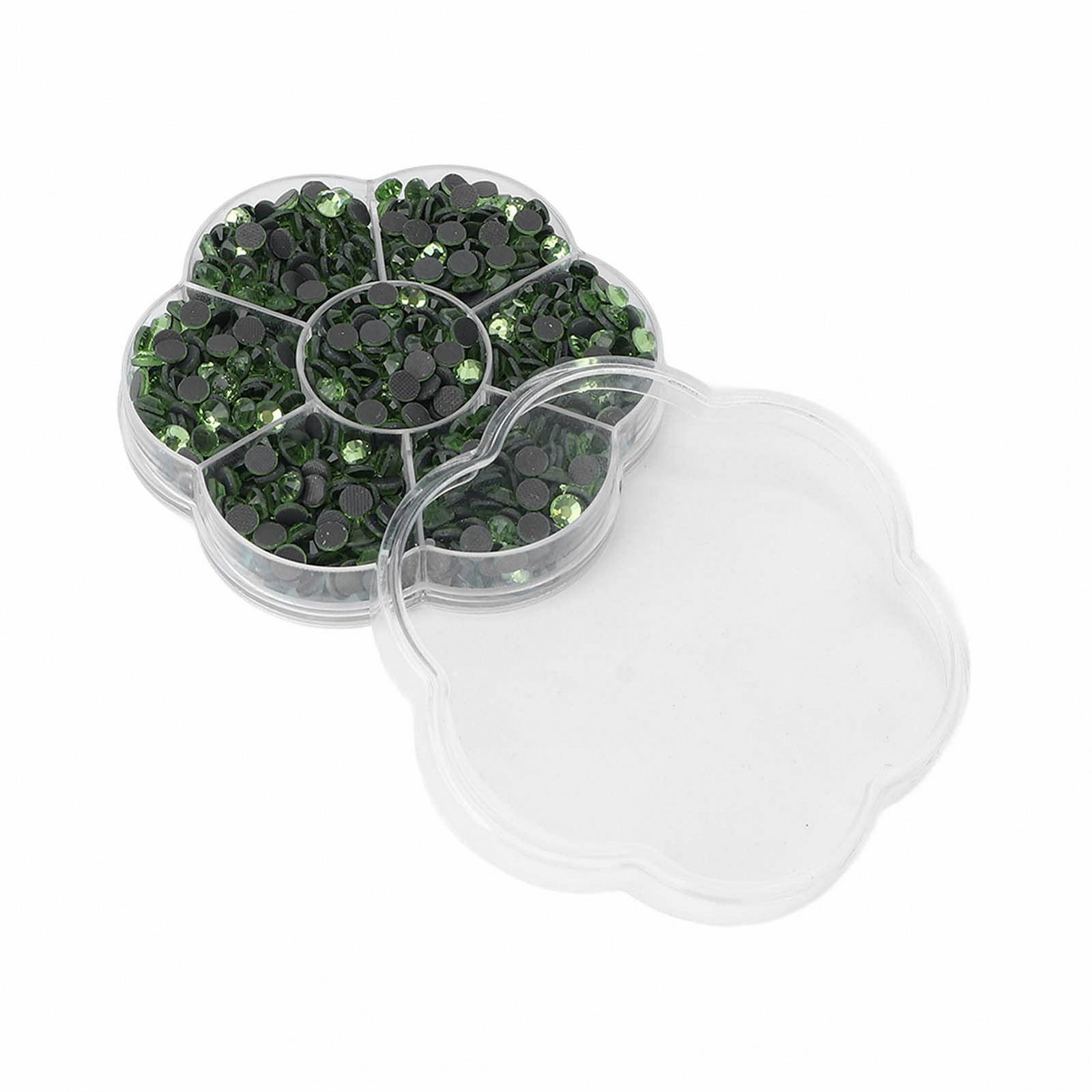 Стразы Emoshayoga Прозрачные Светло-зеленый JM201, 1000 шт, фото №6