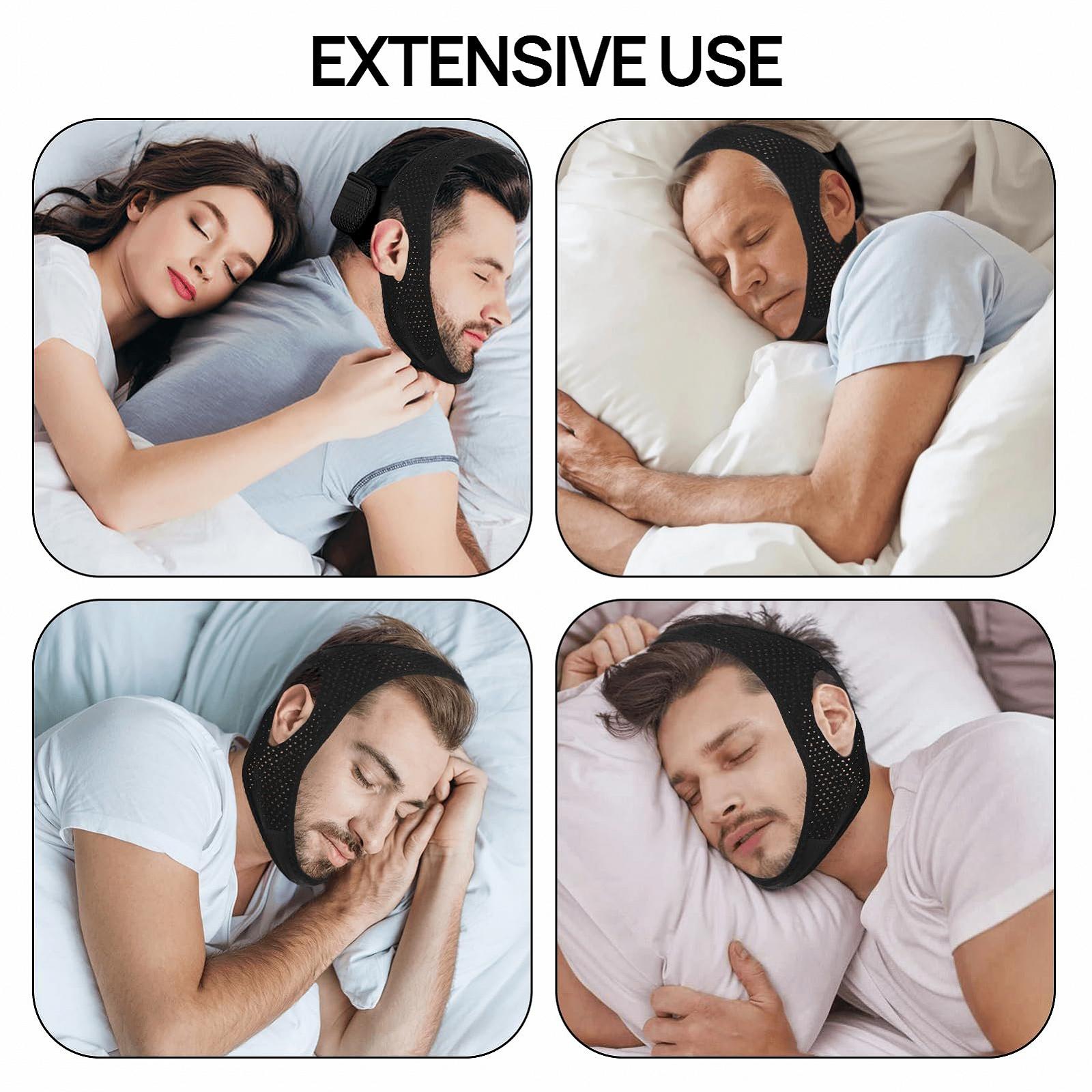 Підборідний ремінь Проти хропіння Універсальний розмір, 2 шт, фото №5