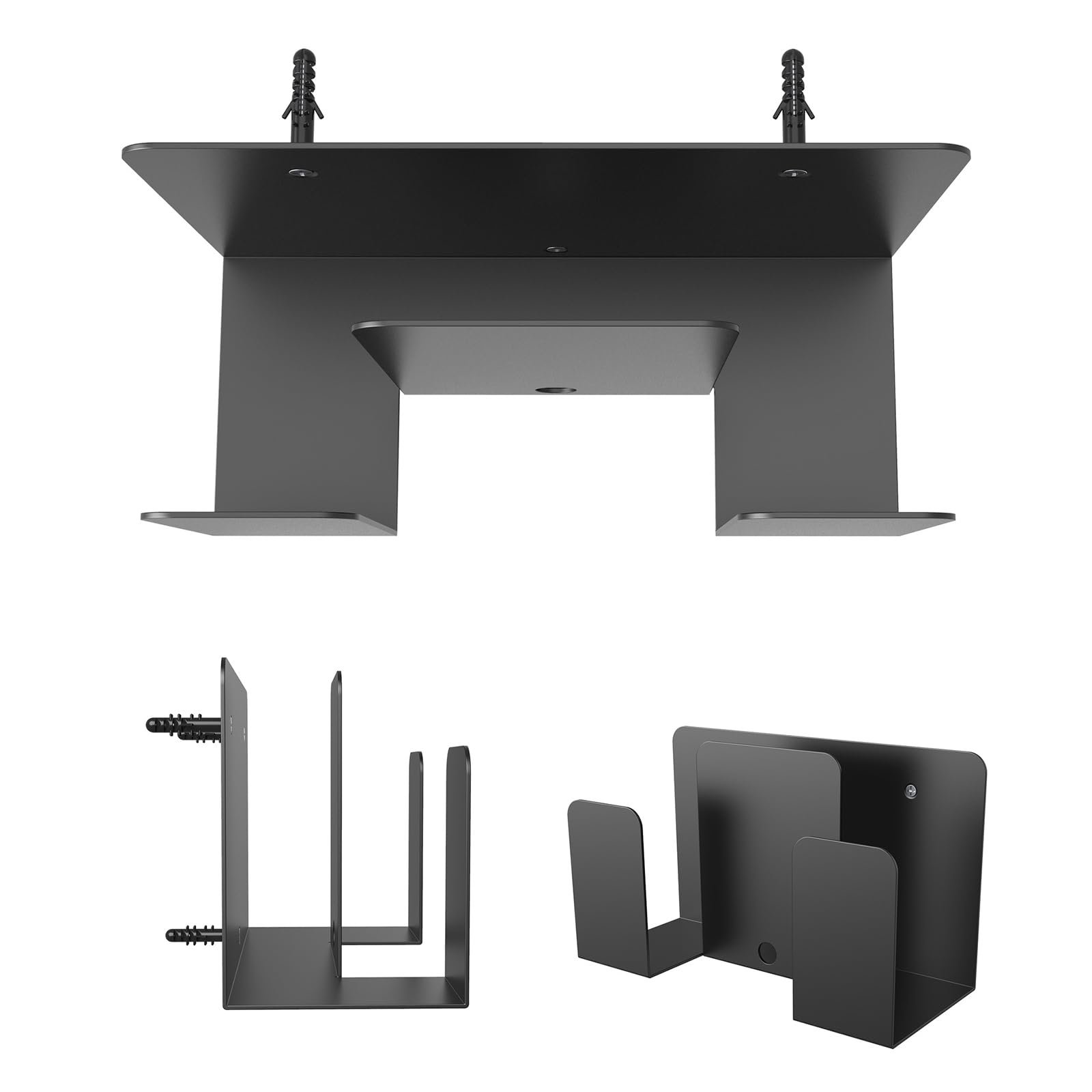 Настенная металлическая полка для экономии места с защитной накладкой для ноутбука и планшета, фото №7