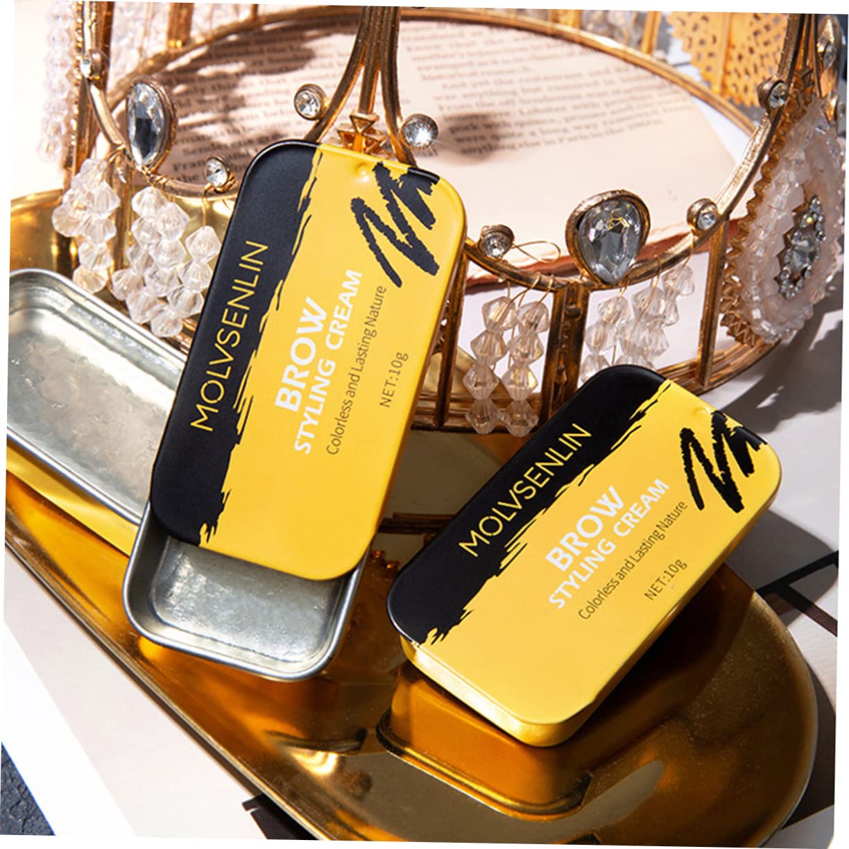 Набір Healvian 2x Eyebrow Styling Cream Eyebrow Soap Eyebrow Wax Eyebrow Pomade Soap Eyebrow Makeup, фото №3