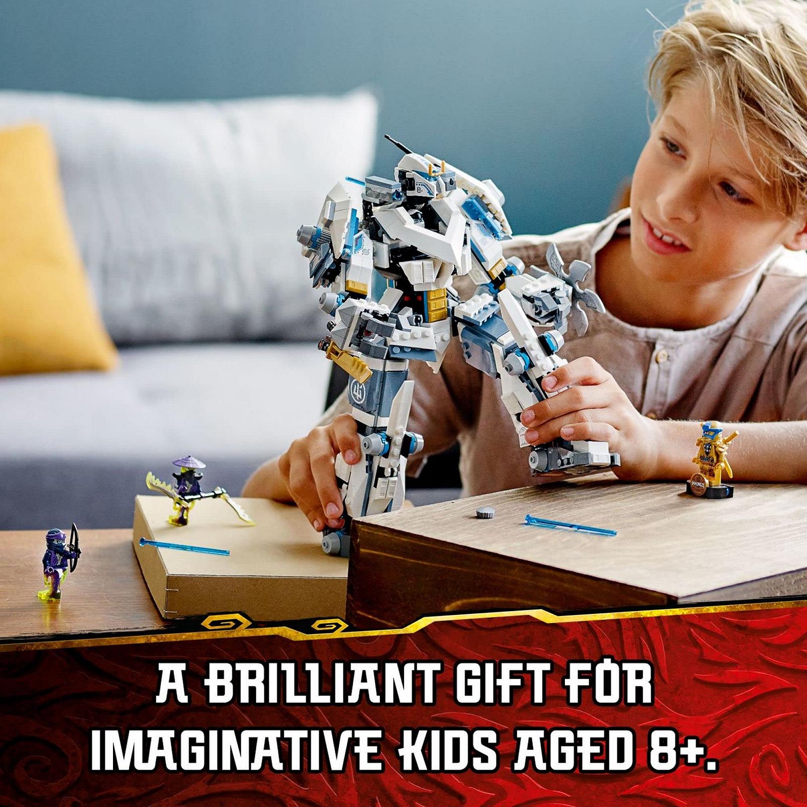 Конструктор LEGO Ninjago Legacy Zane's Titan Mech Battle 71738 Ninja Toy, 840 деталей, фото №7