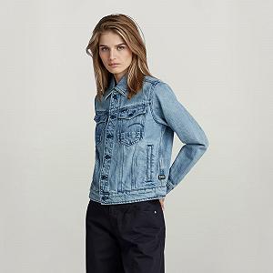 Женская куртка G‑Star Arc 3D Regular Jacket Valiant Denim Recycled - L synthetic.ua - Фото 1