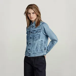 Жіноча куртка G‑Star Arc 3D Regular Jacket Valiant Denim Recycled - M synthetic.ua - Фото 1