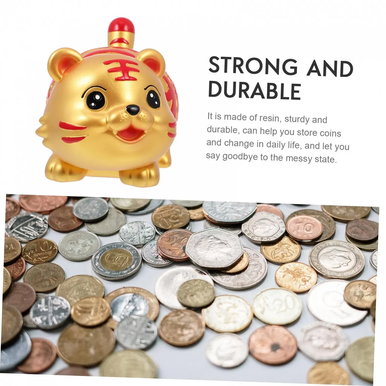 Скарбничка Тигр пластикова, фото №7