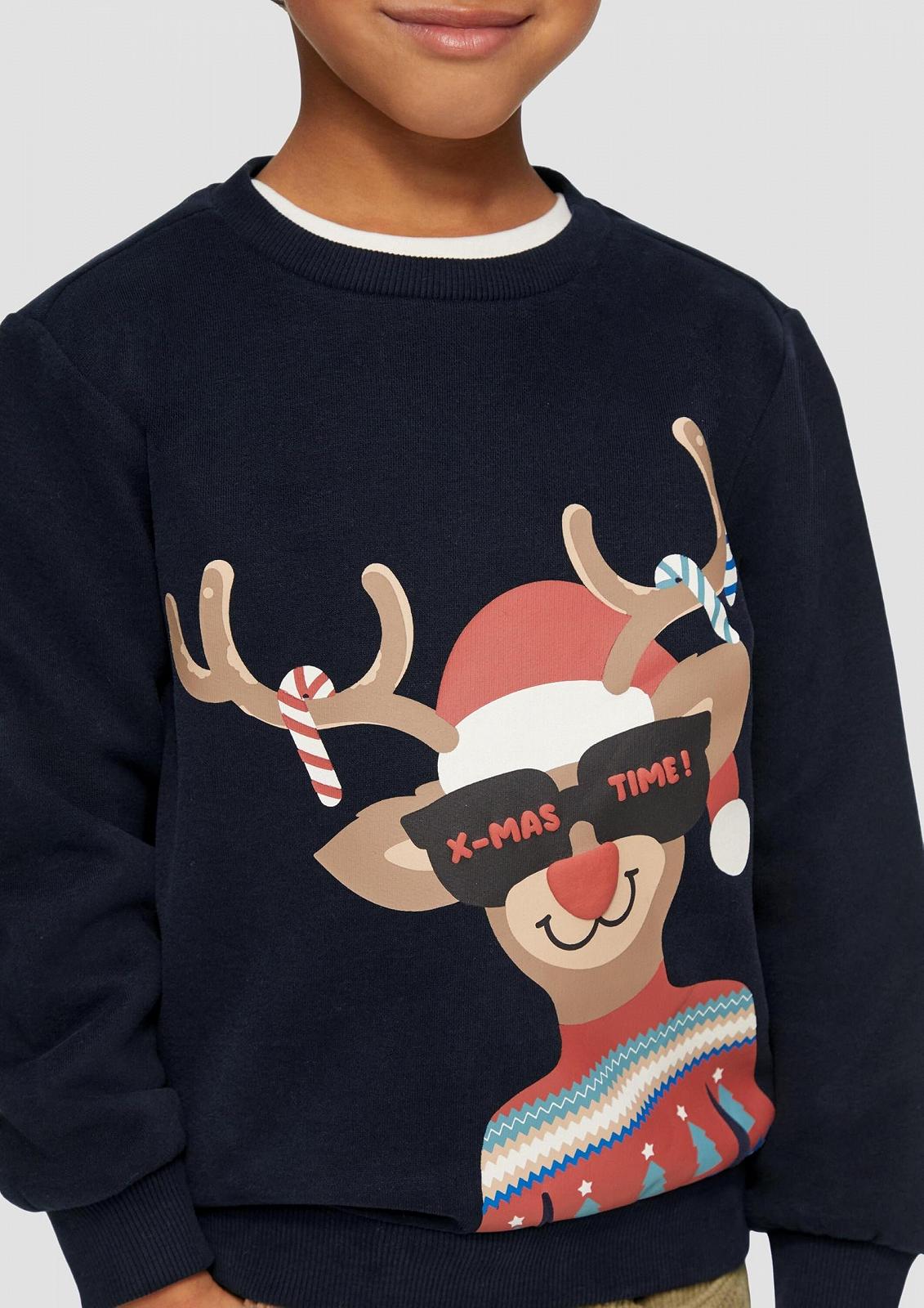 Світшот s.Oliver для хлопчиків 2156656 з прогумованим різдвяним мотивом, фото №3