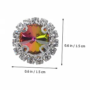 Стрази Tofficu Elegante Craft з плоскою основою, кристали для весільного декору, прикраси столу, 20 штук * 3 synthetic.ua - Фото 1