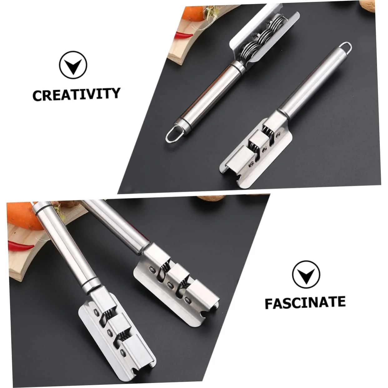 Точилка для ножей SOLUSTRE из нержавеющей стали с эргономичной ручкой портативная, фото №9