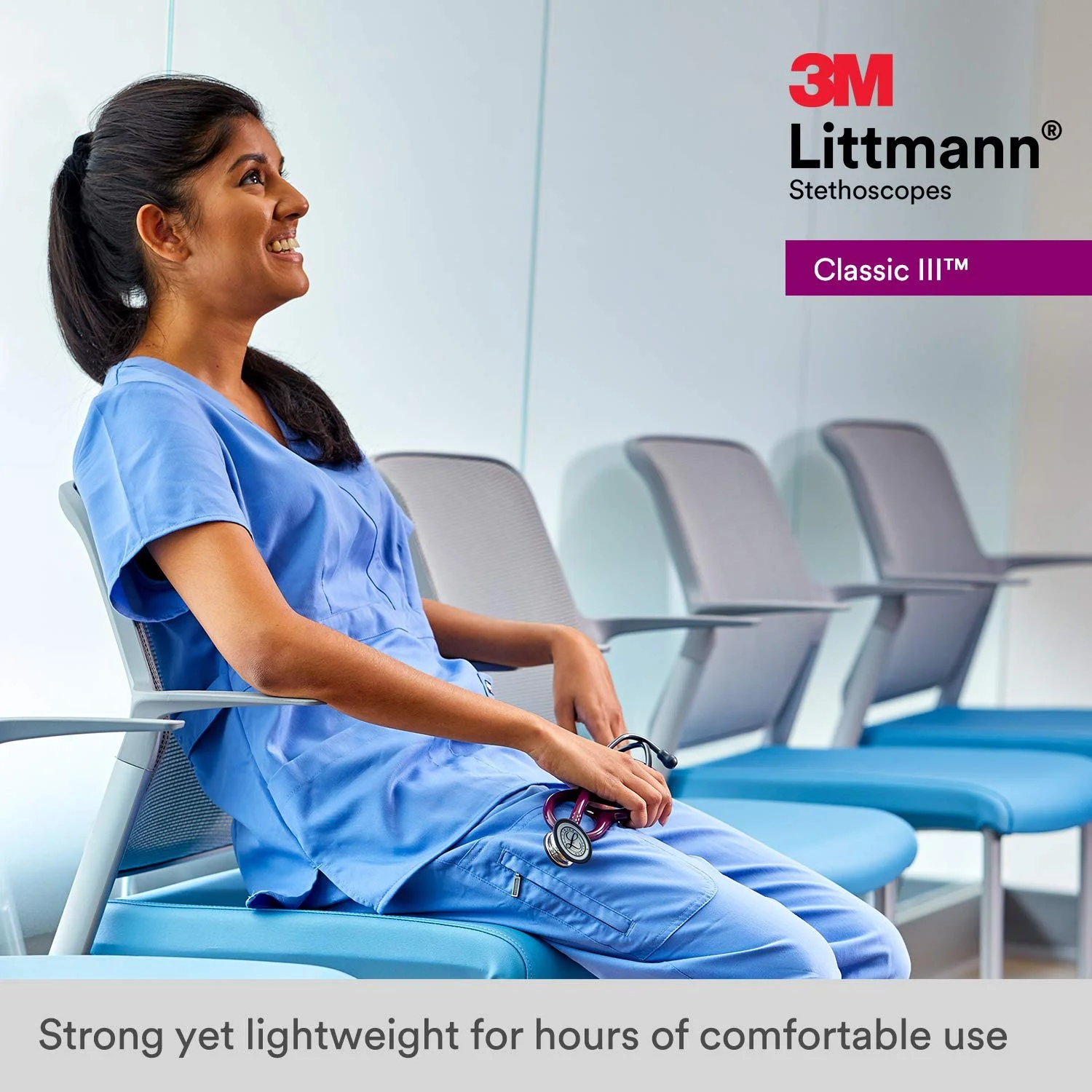 Стетоскоп 3M Littmann Classic III 69 см Коричневый, фото №8