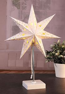 Настільна лампа Різдвяна зірка LED 47 x 35 см Білий synthetic.ua - Фото 1