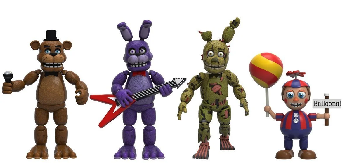 Набір фігурок Funko Five Nights at Freddy's 8864 Freddy, Bonnie, Spring trap and Balloon Boy 4 шт., фото №2