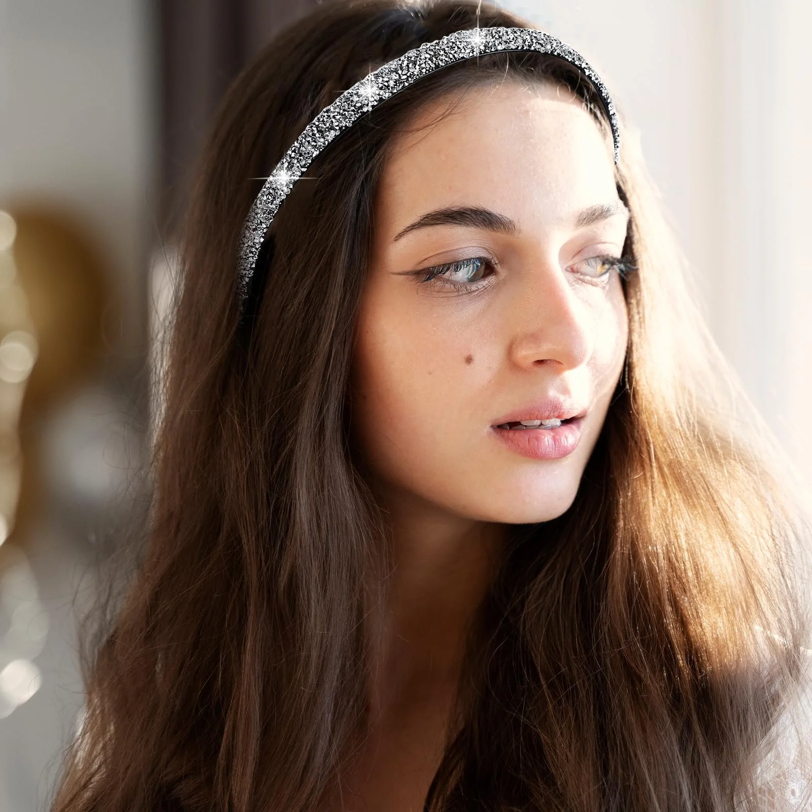 Обруч для волос Стразы для женщин, фото №7